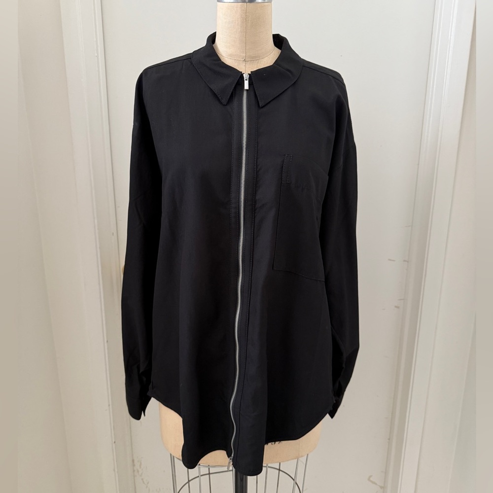 Proenza Schouler Black Zip-Up Jacket